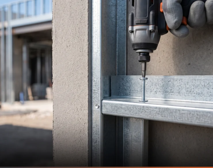 Metal framing to track application